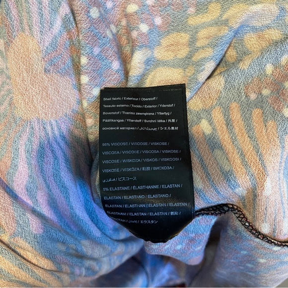 FARM Rio Dotted Forest Long Sleeve Jersey A-Line Dress - Picture 8 of 8